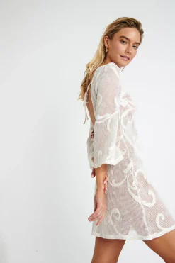 BEACHWEAR DRESS Ecru MISHKA BOATDAY