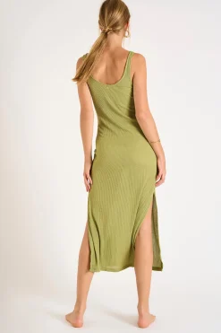 BEACHWEAR DRESS Copper AMIVA GOLDENRIB