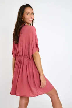 BEACHWEAR TUNIC Pink PATZA SAYULITA