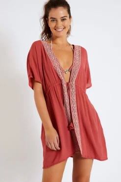 BEACHWEAR TUNIC Pink PATZA SAYULITA