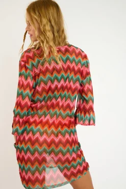 BEACHWEAR TUNIC Orange ACELO NALIKATUL