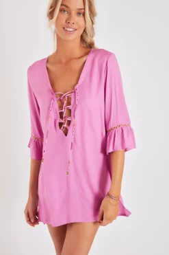 BEACHWEAR TUNIC Purple HOALA IPIRANGA