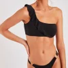 Borrego & Linea Reina black two-piece bikini