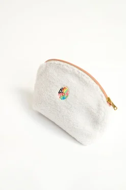 CLUTCH BAG Ecru GRAPHITE HIMASKA