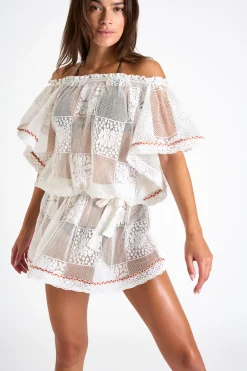 Dress White CABANA SEAWAVES