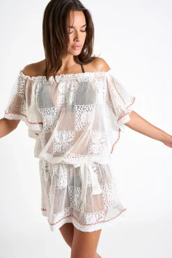 Dress White CABANA SEAWAVES