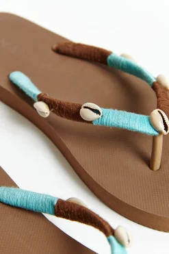 FLIP-FLOP Brown NILULU SEASIDE