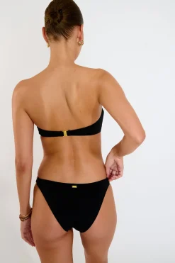 JOMO & DAENA NAZCA black bandeau 2-piece swimsuit