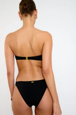 JOMO & DAENA NAZCA black bandeau 2-piece swimsuit