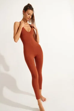 Jumpsuit Brown POWER WELLBLISS