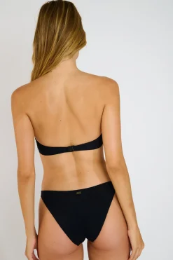 KENTEO & ALERIA SANTAFE black bandeau 2-piece swimsuit