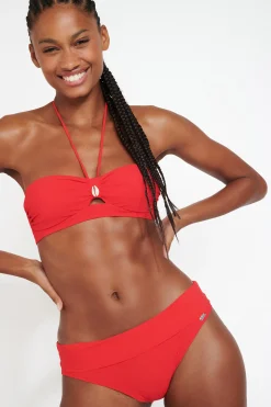 KENTEO & ZAPPA SPRING red bandeau swimsuit