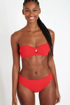 KENTEO & ZAPPA SPRING red bandeau swimsuit