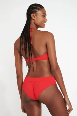KENTEO & ZAPPA SPRING red bandeau swimsuit