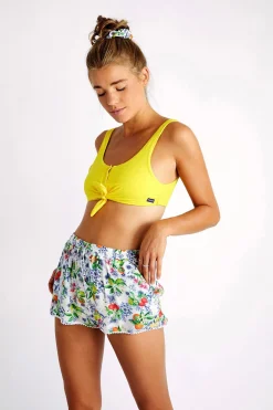 LIO SUNRIB & BENTA SUNRIB yellow ribbed bikini