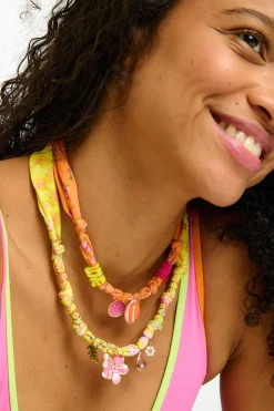 Long Necklace Yellow BIGRUB CHOCKER