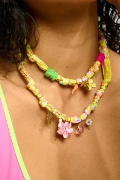 Long Necklace Yellow BIGRUB CHOCKER