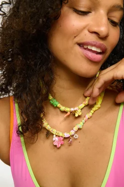 Long Necklace Yellow BIGRUB CHOCKER