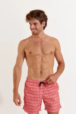 MEN'S SWIM TRUNKS Red MANLY OCOONOR