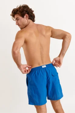 MEN'S SWIM TRUNKS Blue MANLY POOLSCAPE