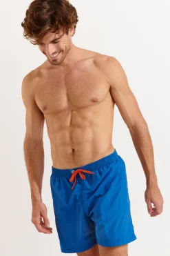 MEN'S SWIM TRUNKS Blue MANLY POOLSCAPE