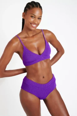 MIKO & BIA POPCORN purple scrunchy swimsuit