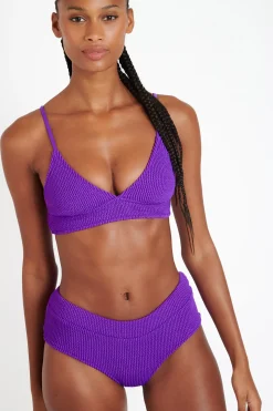 MIKO & BIA POPCORN purple scrunchy swimsuit