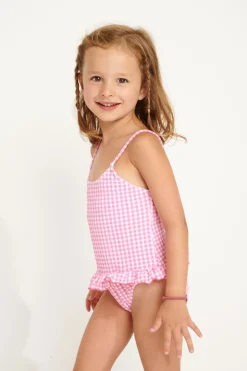 ONE PIECE Pink M LEAFY RETRO