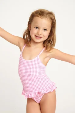 ONE PIECE Pink M LEAFY RETRO