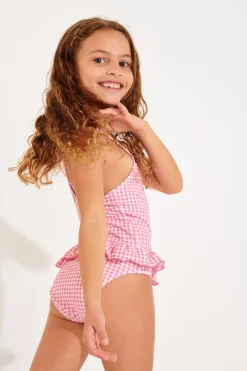 ONE PIECE Pink M LEAFY RETRO