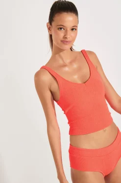 Outfit coral TIAMO & BIA SCRUNCHY