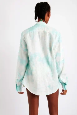 SHIRT Tunique Beachwear bleu PAROO ARUTA S