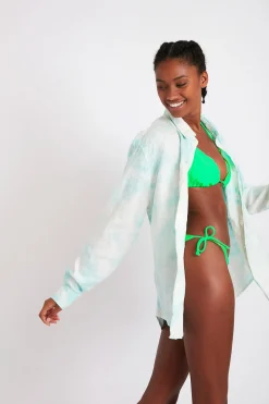 SHIRT Tunique Beachwear bleu PAROO ARUTA S