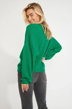 Sweater Green FLOWN FREELANCE
