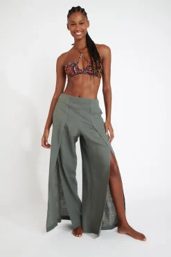 TROUSERS Khaki STEFA CALYPSO