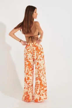 TROUSERS Orange STEFA SARONG
