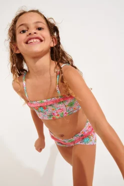 TWO-PIECE SWIMSUIT Pink M LULLU FLAMINGO