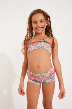 TWO-PIECE SWIMSUIT Pink M LULLU FLAMINGO