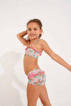 TWO-PIECE SWIMSUIT Pink M LULLU FLAMINGO
